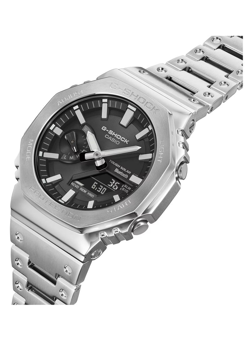 G-SHOCK Casio G-Shock 2100 Series Analog+Digital Black Dial Stainless Steel Men's Watch GM-B2100SD-1A - Image 1