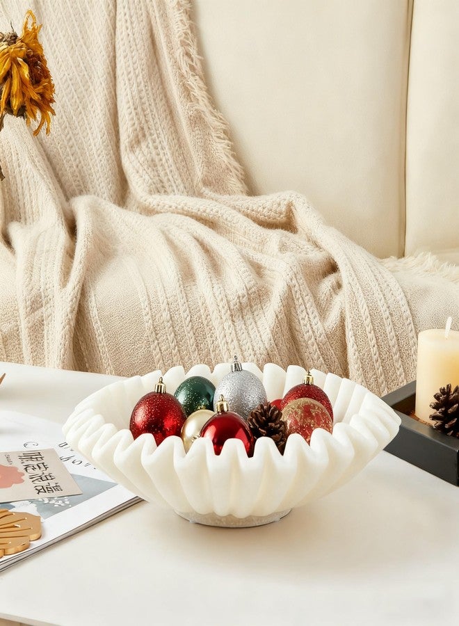 Ottalent Marble Decorative Bowl, Modern Handicraft Bowls for Home Decor,Jewelry Tray, Decorative Fruit Bowl for Kitchen Counter, Stylish Key Bowl,Christmas Ornament Tray. - Image 5