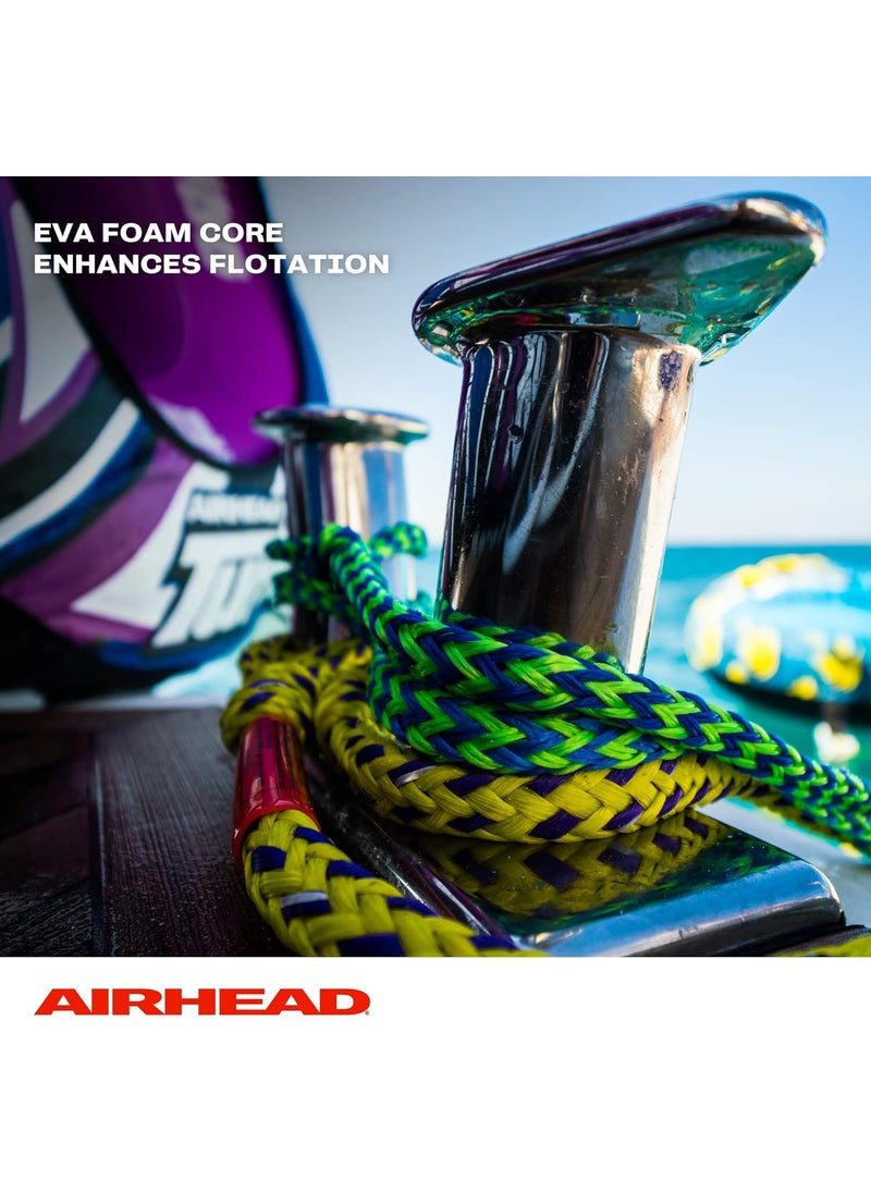 Airhead Airhead Reflective Tow Rope for 16 Rider Towable Tubes 60Feet Multiple Rider Options Available  - Image 3