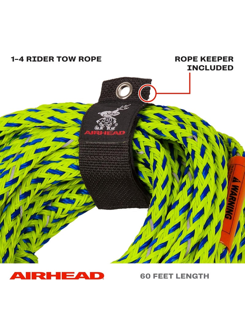 Airhead Airhead Reflective Tow Rope for 16 Rider Towable Tubes 60Feet Multiple Rider Options Available  - Image 2