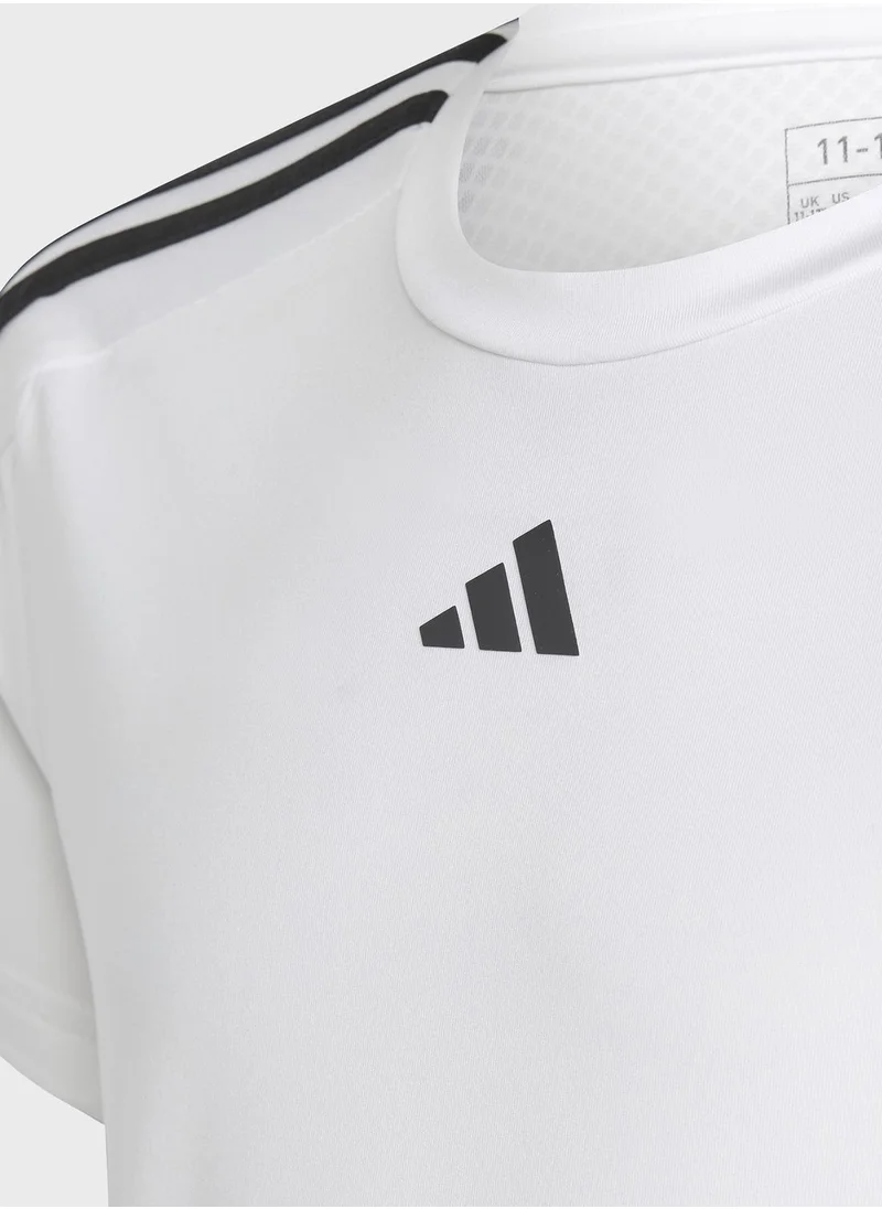 Adidas Kids Train Essential 3 Stripes T-Shirt