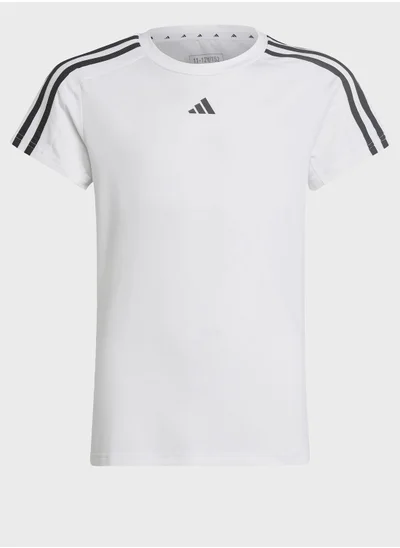 Adidas Kids Train Essential 3 Stripes T-Shirt