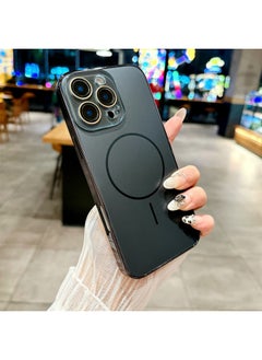 مناسب لهاتف Iphone16promax Plating AG Frosted Fine Ring المغناطيسي لغطاء الهاتف المحمول Iphone 15 Crystal Lens Film 14-اللون: أسود الجرافيت-النماذج القابلة للتطبيق: لهاتف Iphone15pro