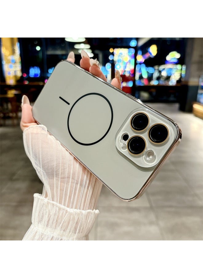 ماركة غير محددة - مناسب لهاتف Iphone16promax Plating AG Frosted Fine Ring المغناطيسي لغطاء الهاتف المحمول Iphone 15 Crystal Lens Film 14-اللون: أسود الجرافيت-النماذج القابلة للتطبيق: لهاتف Iphone15pro - Image 1
