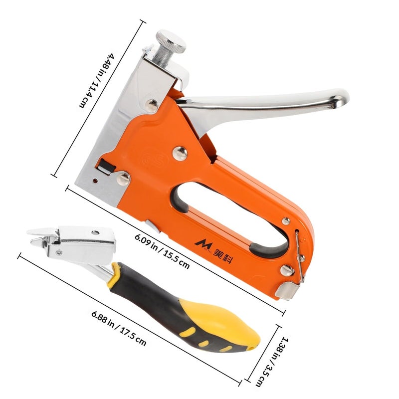 Heavy Duty Upholstery Stapler Remover Set with 600 Staples for Furniture Carpet Woodworking DIY - Image 3