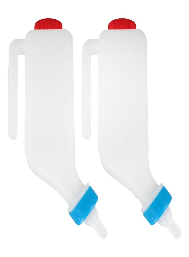 Semme Calves Nurser Bottles Hanging Cow Lamb Milk Feeding Bottle with Caps Snap On Handles - Image 1