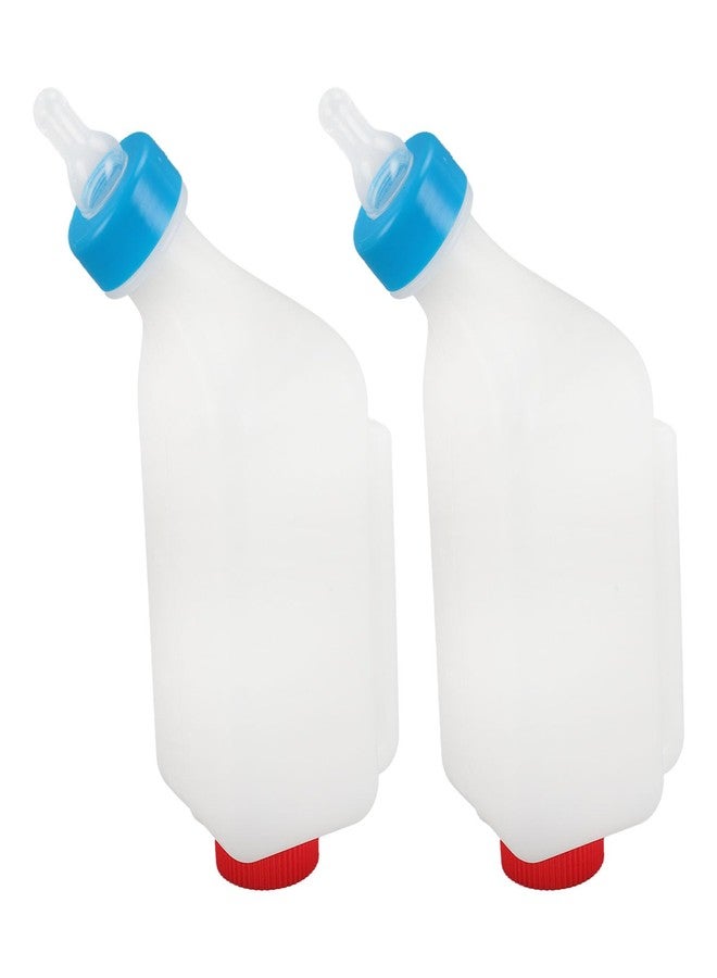 Semme Calves Nurser Bottles Hanging Cow Lamb Milk Feeding Bottle with Caps Snap On Handles - Image 4