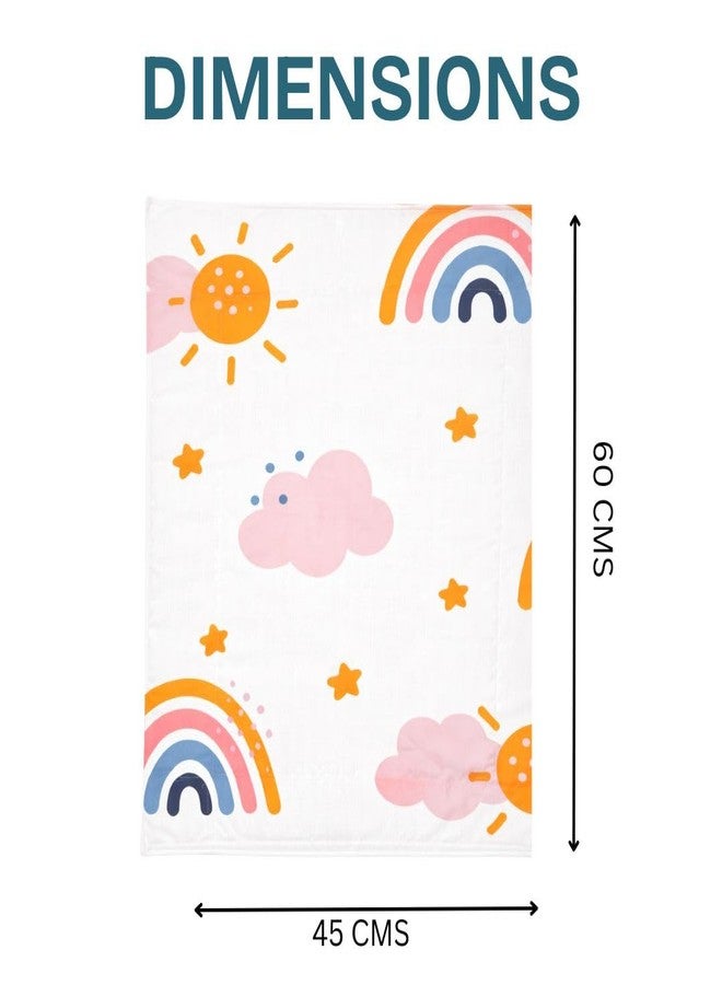 ZIKKU Waterproof Baby Changing Mat Pack of 2, Cotton Baby Dry Sheet, Reusable Leakproof Diaper Mat for Newborn (60x45 cm) (Yellow) - Image 4