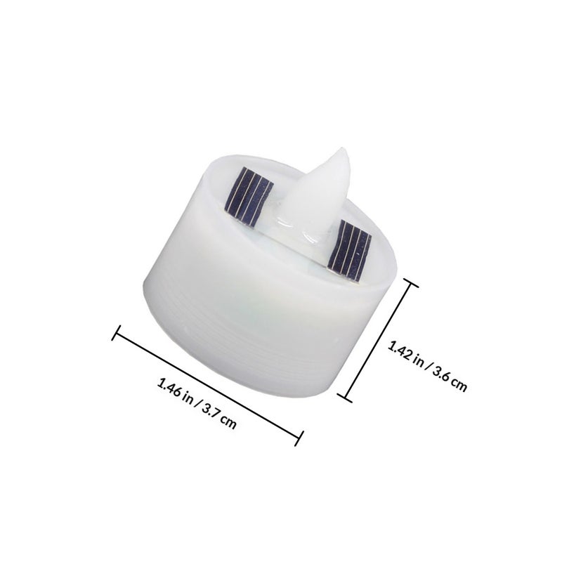6pcs Solar Candle Lamp Electric Candle Lamp Candle Light Decorative Lamp - Image 2