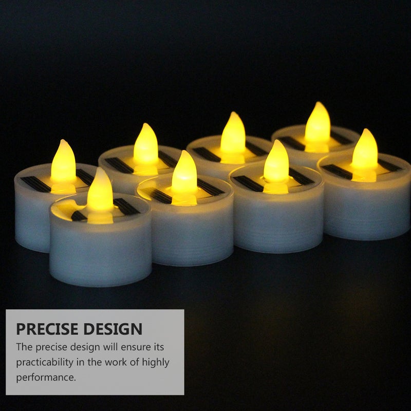 6pcs Solar Candle Lamp Electric Candle Lamp Candle Light Decorative Lamp - Image 3