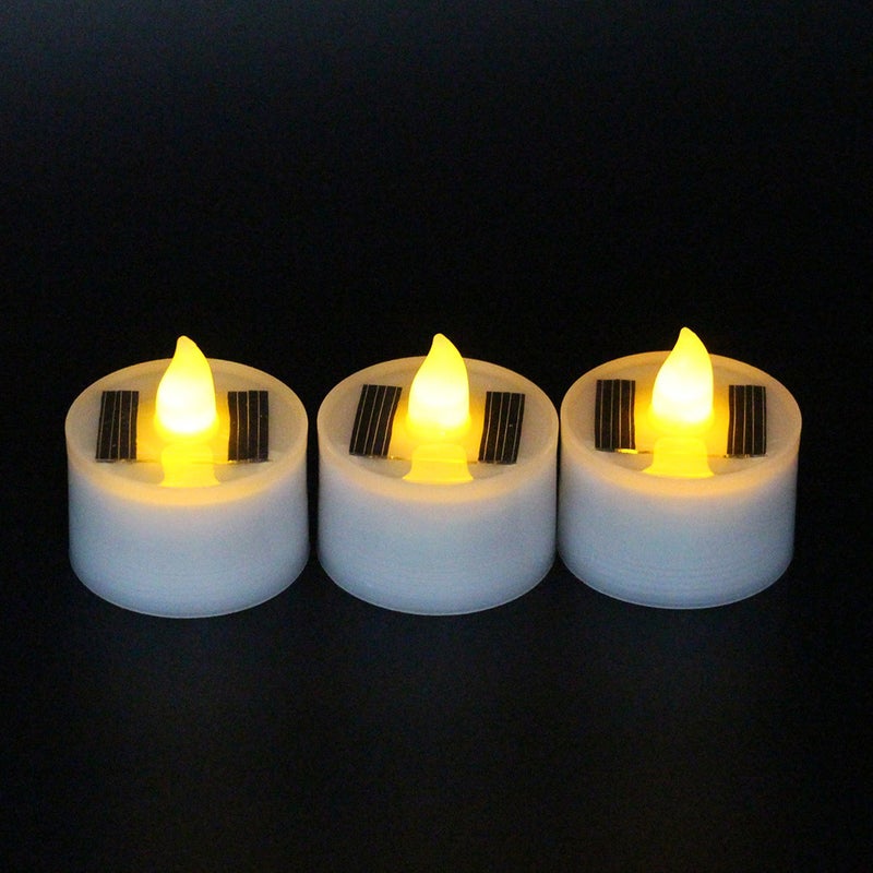 6pcs Solar Candle Lamp Electric Candle Lamp Candle Light Decorative Lamp - Image 1