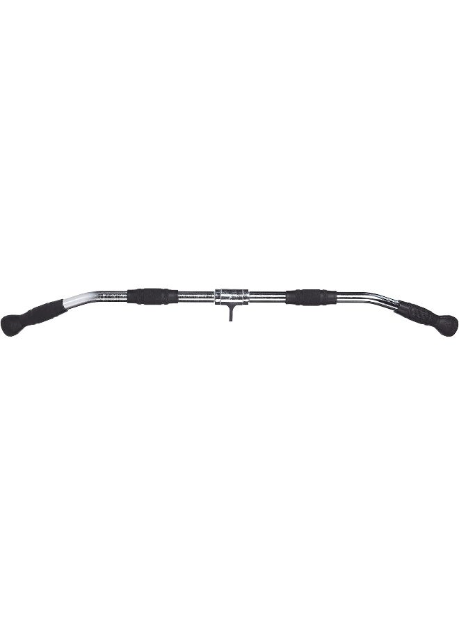 CAP Barbell CAP Barbell Deluxe Curl Bar Cable Attachment with Rubber Handgrips, 28"  - Image 1
