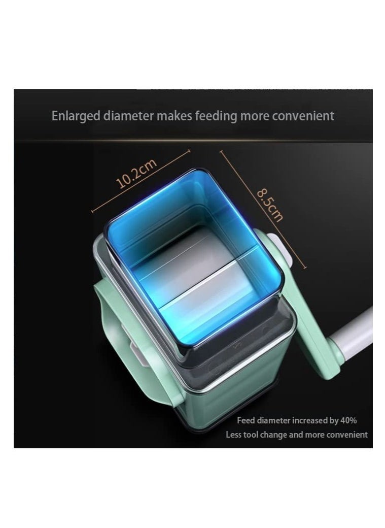ELTRAZONE - vegetable-cutter1x20 Multifunctional Vegetable Grater Fruit Vegetable Slicer Easy Clean 4 in 1 Adjustable Handheld Vegetable Slicer Spiral Drum Slicer Assorted, 1x20 - Image 1