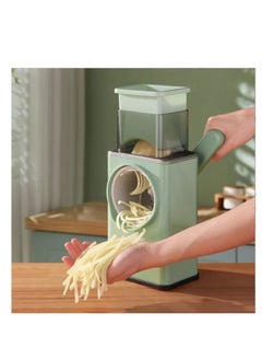ELTRAZONE vegetable-cutter1x20 Multifunctional Vegetable Grater Fruit Vegetable Slicer Easy Clean 4 in 1 Adjustable Handheld Vegetable Slicer Spiral Drum Slicer Assorted, 1x20  - Image 5