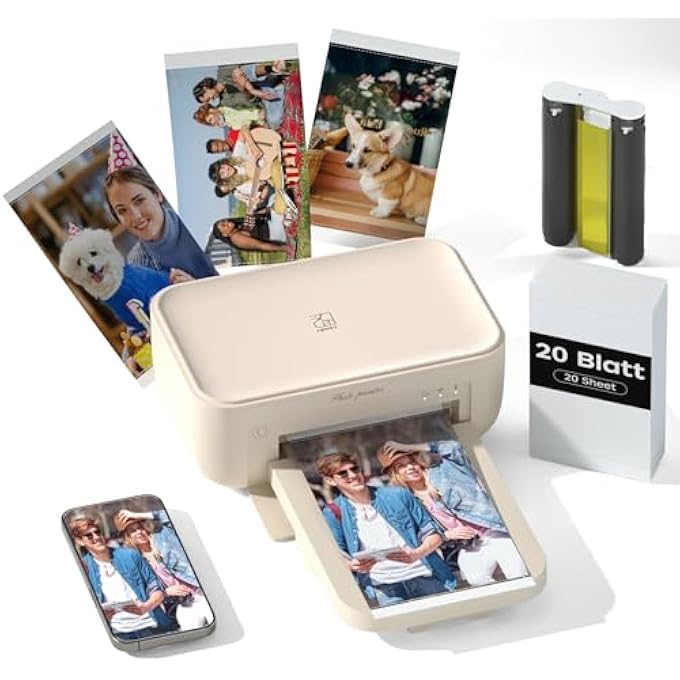 PHOTO PRINTER WITH 20 SHEETS PHOTO PAPER, NEW VERSON, UPGRDE - Image 2