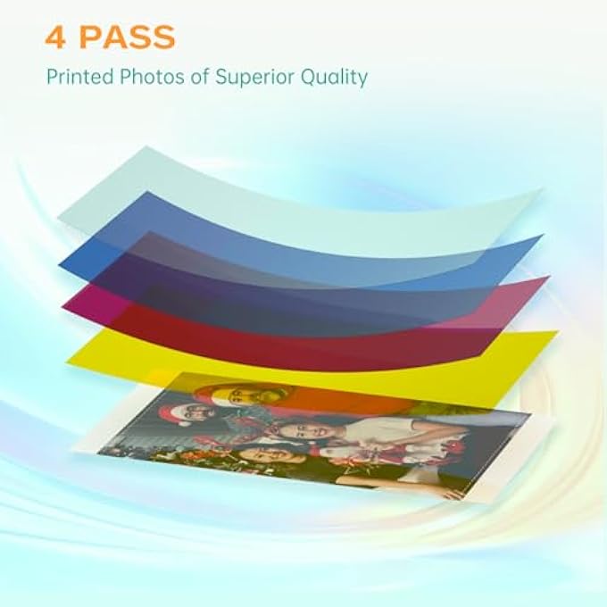 PHOTO PRINTER WITH 20 SHEETS PHOTO PAPER, NEW VERSON, UPGRDE - Image 3