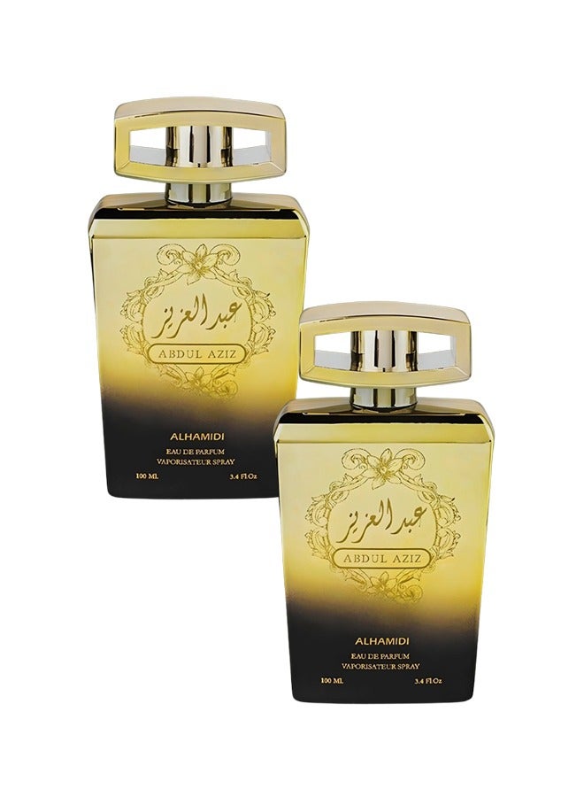 ALHAMIDI 2 Pieces Abdul Aziz Perfume For Men 100ml EDP - Image 1