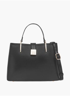Flora Bella By Shoexpress Womens Textured Tote Bag With Snap Button Closure And Detachable Strap  - Image 1