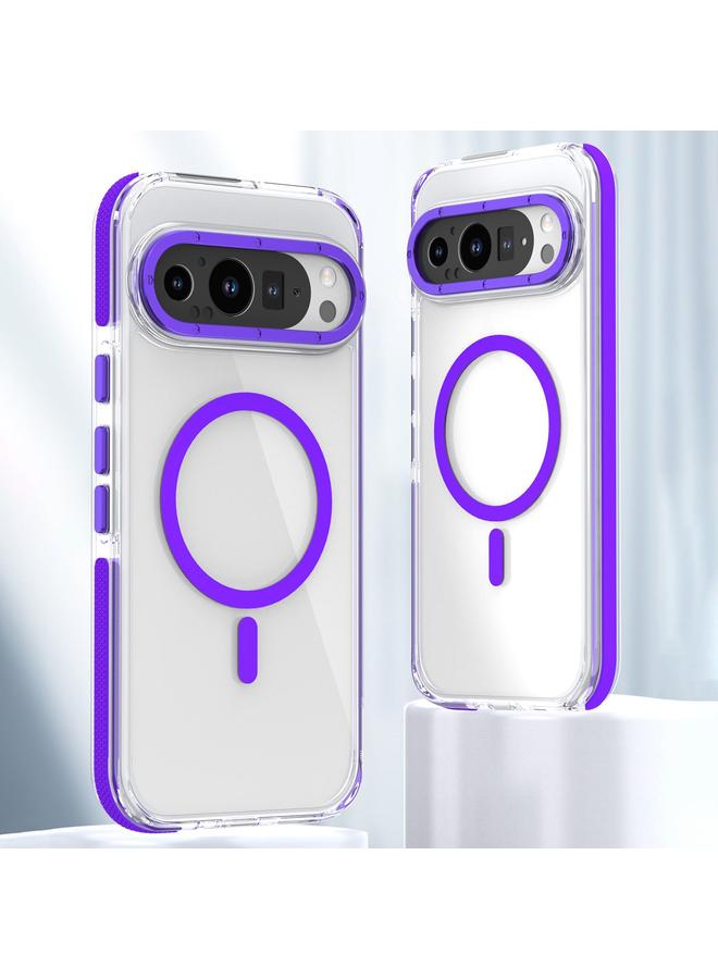 S-TOP Case For Google Pixel 9 / 9 Pro Dual-Color Clear Acrylic Hybrid TPU MagSafe Phone Case - Image 1