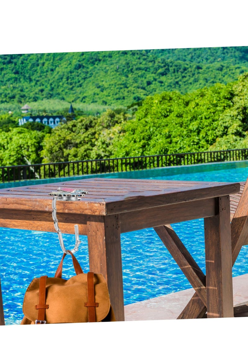 Generic - Foldable Handbag Purse Hooks - Durable Alloy Table Hanger for Office & Home Use, Perfect Backpack Holder - Image 1