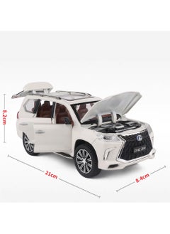 Swift 1:24 Lexus 570 Off-Road in Luxury SUV Diecast Model Car, Zinc Alloy Pull Back Toy Car with Sound and Light  - Image 2