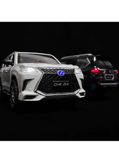 Swift 1:24 Lexus 570 Off-Road in Luxury SUV Diecast Model Car, Zinc Alloy Pull Back Toy Car with Sound and Light  - Image 4