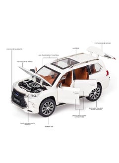 Swift 1:24 Lexus 570 Off-Road in Luxury SUV Diecast Model Car, Zinc Alloy Pull Back Toy Car with Sound and Light  - Image 3