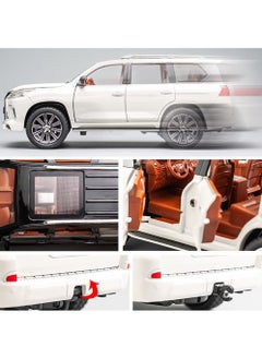 Swift 1:24 Lexus 570 Off-Road in Luxury SUV Diecast Model Car, Zinc Alloy Pull Back Toy Car with Sound and Light  - Image 5