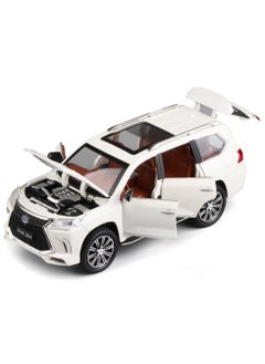 Swift 1:24 Lexus 570 Off-Road in Luxury SUV Diecast Model Car, Zinc Alloy Pull Back Toy Car with Sound and Light  - Image 1