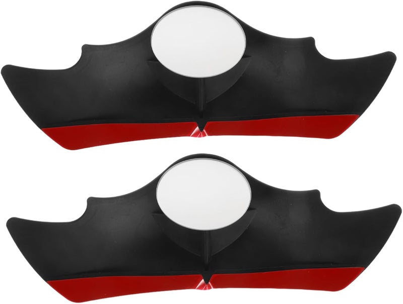 Durability enhanced Car Mirror Rain Visor with Blind Spot round Rearview Mirror 2pcs Carbon Fiber Protection Shield for Cars Suvs Trucks Odor free color - Image 1