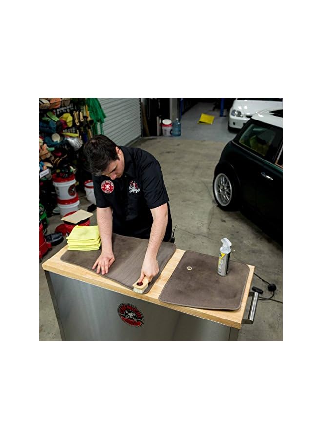 Chemical Guys فرشاة تنظيف السجاد والمفروشات الداخلية الثقيلة من كيميكل غايز إندورو 7 للسيارات، accg25- بيج - Image 2