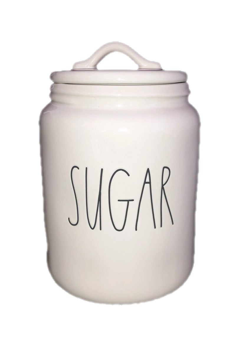 RAE DUNN BY MAGENTA Rae Dunn XL Sugar Canister Ceramic LL long letter 