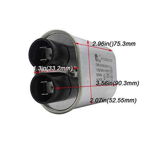 Meter Star CQC&VDE Universal Household Microwave High Voltage Capacitor 1.05uf ch85 21105 2100V AC H.V.Capacitor 10/85/21 50/60Hz NO PCB,VDE EN61270-1(3/16 pin) - Image 3