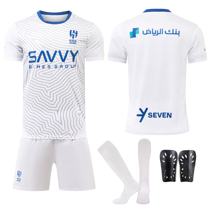 طقم قميص الهلال الخارجي الأبيض رقم 10 نيمار لكرة القدم 2024/25 - Image 3