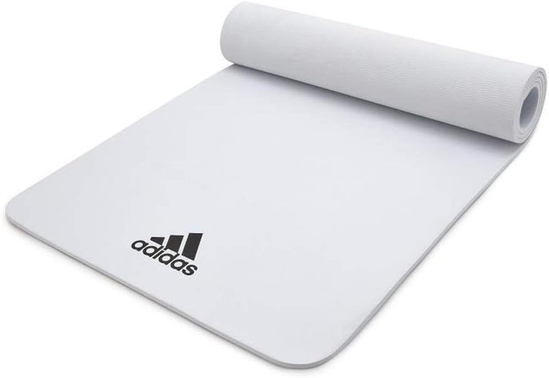 Adidas 8mm Non-Slip Yoga Mat White Extra Cushion Mat for Yoga, Pilates & Home Exercise - Image 3