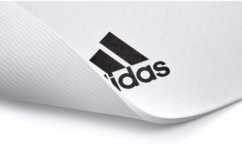 Adidas 8mm Non-Slip Yoga Mat White Extra Cushion Mat for Yoga, Pilates & Home Exercise - Image 5