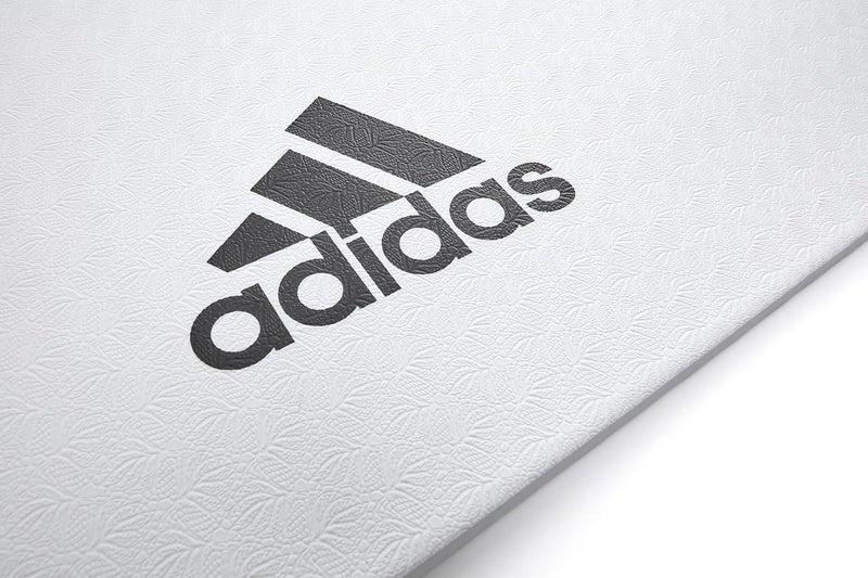 Adidas 8Mm Non-Slip Yoga Mat White Extra Cushion Mat For Yoga, Pilates & Home Exercise - Image 3