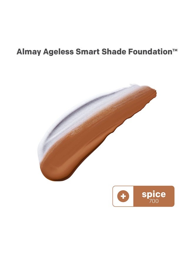 Almay Antiaging Foundation Smart Shade Face Makeup With Hyaluronic Acid Niacinamide Vitamin C & E Hypoallergenicfragrance Free 700 Spice 1 Fl Oz (Pack Of 1) - Image 2