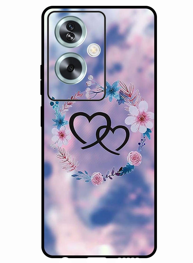 Theodor Protective Case Anti Scratch Shock Proof Bumper Cover For Oppo A79 5G Two HEarts - Image 1