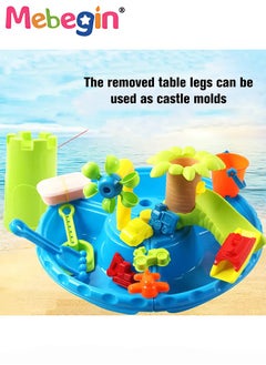 MEBEGIN 22PCS Sand and Water Table Set with Rich Accessaries, Colorful Beach Toy, Parent-child Interactive Toys, Easy to Assemble, Suitable for Indoor, Outdoor and Beach, Perfect Sand Toys for Kids  - Image 3