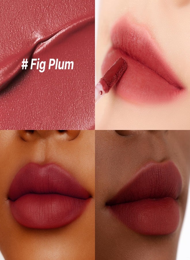 تاتش إن سول أحمر شفاه Touch in Sol Vegan Again Blur Core Lip Tint (#Fig Plum) - يدوم طويلاً، غني بالأصباغ، بلمسة نهائية مخملية غير لامعة - خفيف الوزن وناعم - Image 2