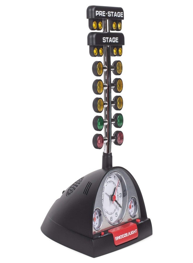 Mark Feldstein & Associates Drag Racing Christmas Tree Lighted Thermometer Sound Tabletop Alarm Clock - Image 2