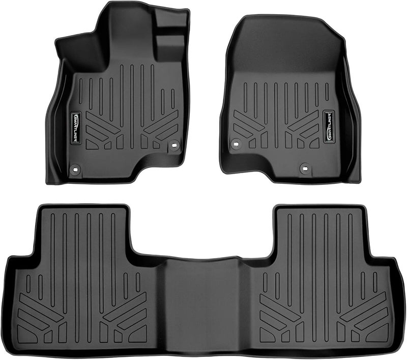MAX LINER Custom Fit Floor Mats 2 Row Set Black for 2019-2022 Acura RDX - Image 1
