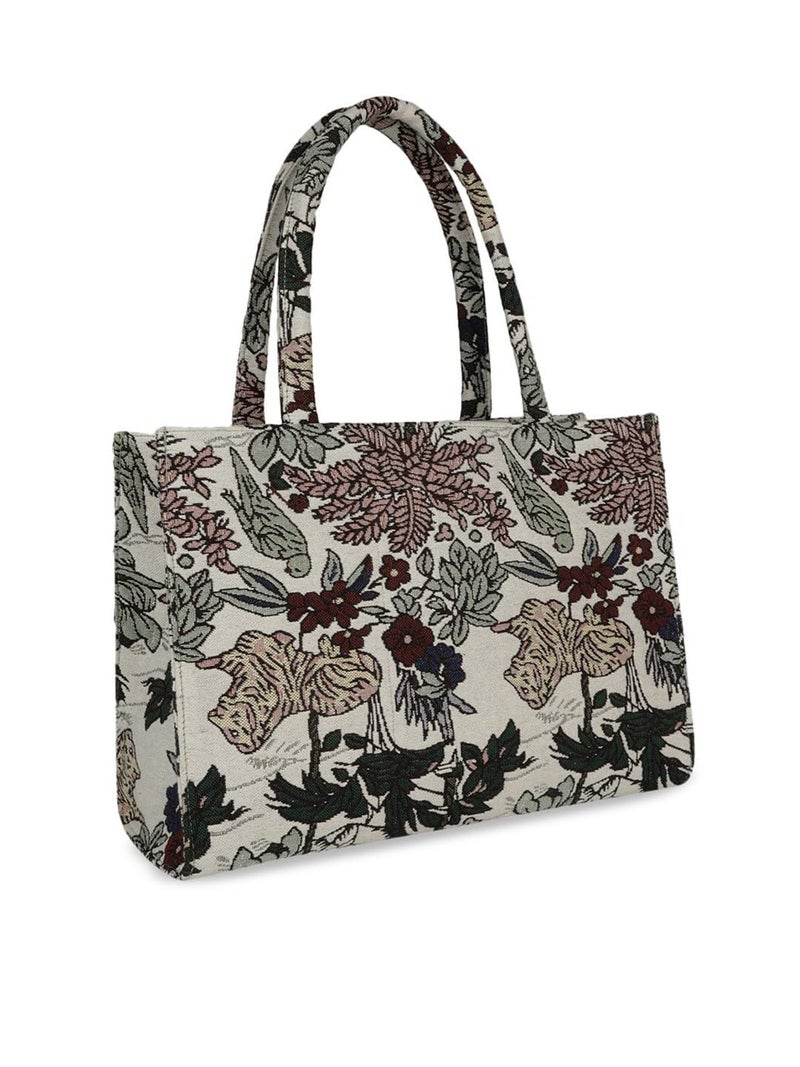 Glowic handbag | Totebag | tote bag for woman | handbag for woman | women handbags | women handbags big size | Cotton bag (WBAG-106) - Image 3