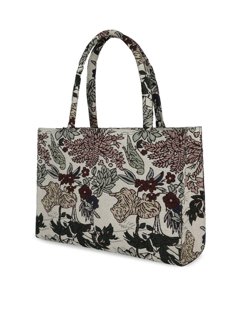 Glowic handbag | Totebag | tote bag for woman | handbag for woman | women handbags | women handbags big size | Cotton bag (WBAG-106) - Image 4