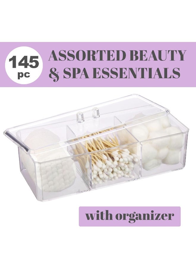 Expressions EXPRESSIONS Beauty Essentials Kit - Includes Beauty Blenders, Makeup Sponges & Lip Applicators w/Organizer - Assorted Cosmetic Applicator Set | Professional Beauty Tools + Accessories  - Image 2