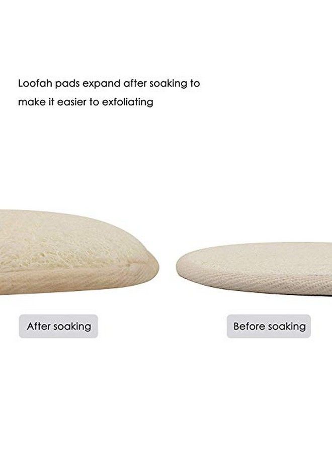 Brushman Exfoliating Loofah Sponge Pads Large Natural Loofah And Terry Cloth Materials Loofa Sponge Scrubber Body Glove Close Skin For Men And Women Perfect For Bath Spa And Shower - Image 5