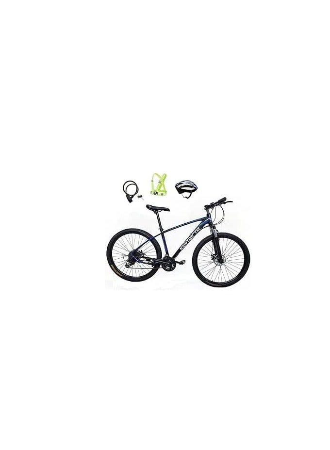 Generic Mountain bike, 29 inches, 21 speed, frame Carbon Steel, Blue, Dual Dic Brake, Front Suspension  - Image 1