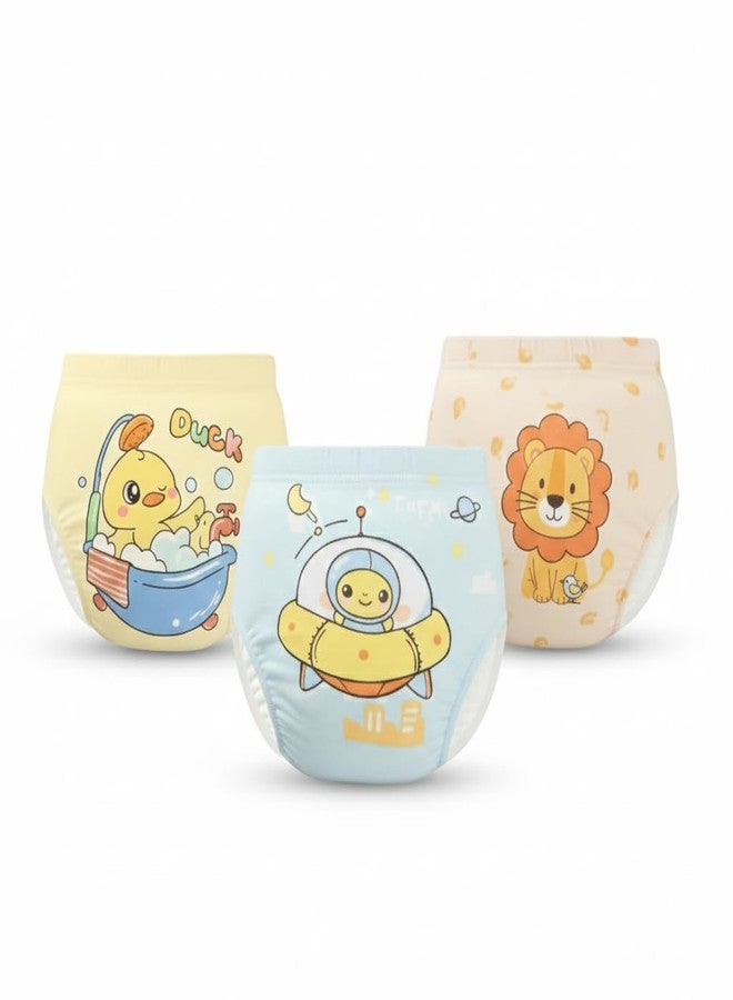 Dharmnirdosh Muslin Diaper Pants -Reusable Soft Muslin Cotton Toddler Potty Training Pants - Boys & Girls,Multi Pattern Design (1, 3-4 Years) - Image 4