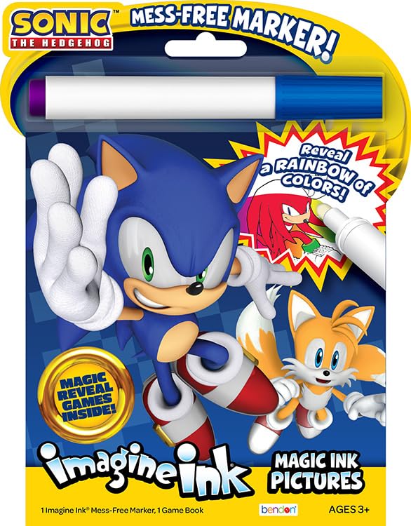 Bendon Sonic the Hedgehog Coloring and Activity Book with Imagine Ink - Image 4